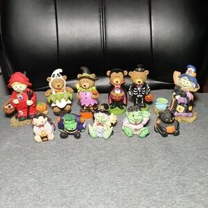 Lot Of 11 Resin Halloween Figurines Assorted